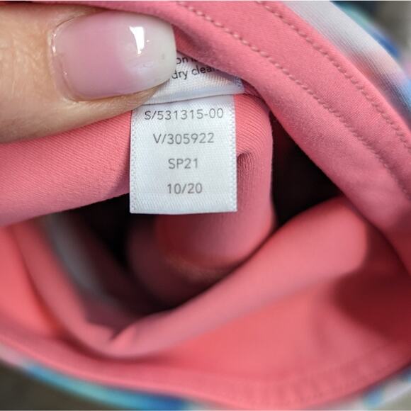 Athleta Elation 7/8 Tight Pink Blue Tie Dye Activewear Gym Workout Leggings 1X - Picture 10 of 10